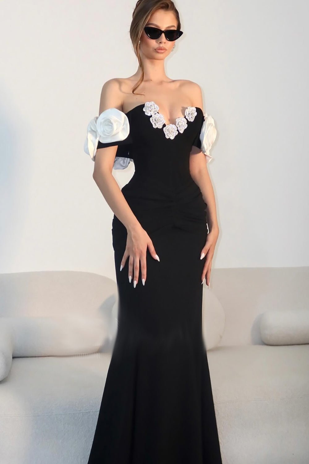 bandage mermaid dress Vestido Maxi Monique Bandage Mermaid - Negro