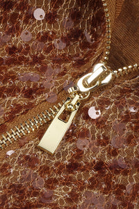 3d Flower Ruffles Sequin Mini Dress