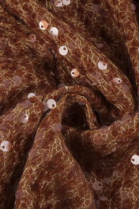 3d Flower Ruffles Sequin Mini Dress