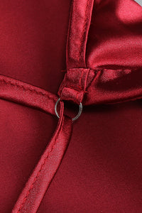 Backless Cape Maxi Dress