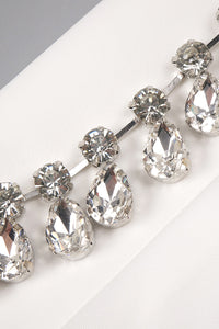 Backless Crystal Sequin-embellished Blazer Lace Maxi Skirt