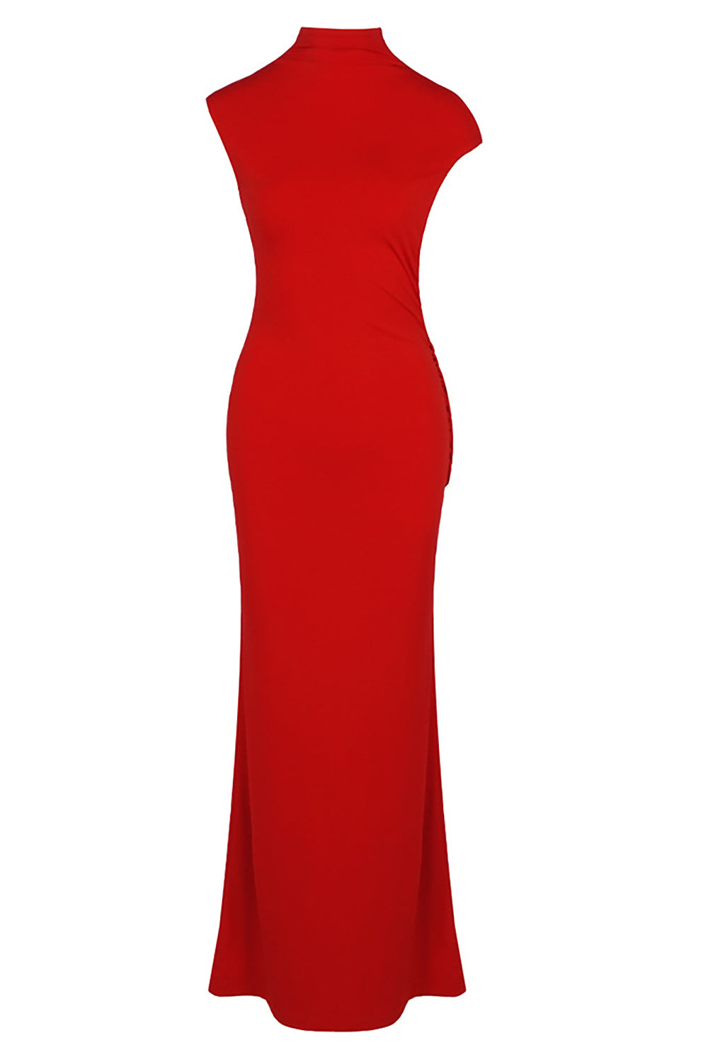 Backless Gathered Maxi Dress CHICIDA Backless Gathered Maxi Dress CHICIDA