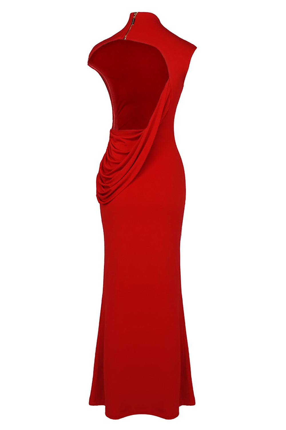 Backless Gathered Maxi Dress CHICIDA Backless Gathered Maxi Dress CHICIDA