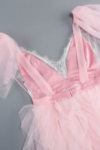 Backless Lace Formal Gown