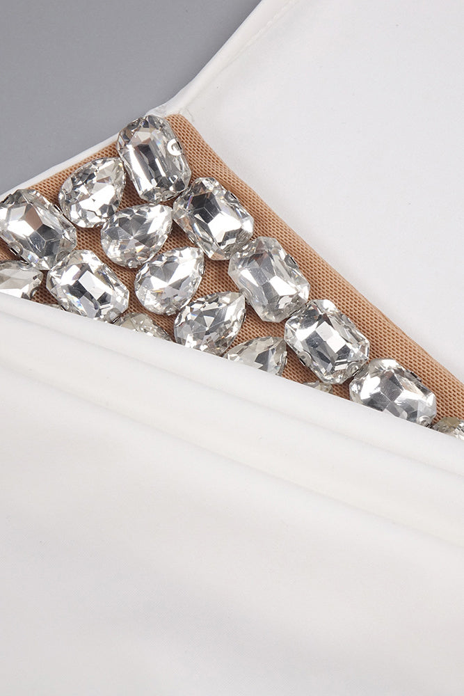 Backless Tail Slit Halter Maxi Dress