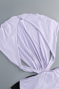 Robe en jersey dos nu à nœud