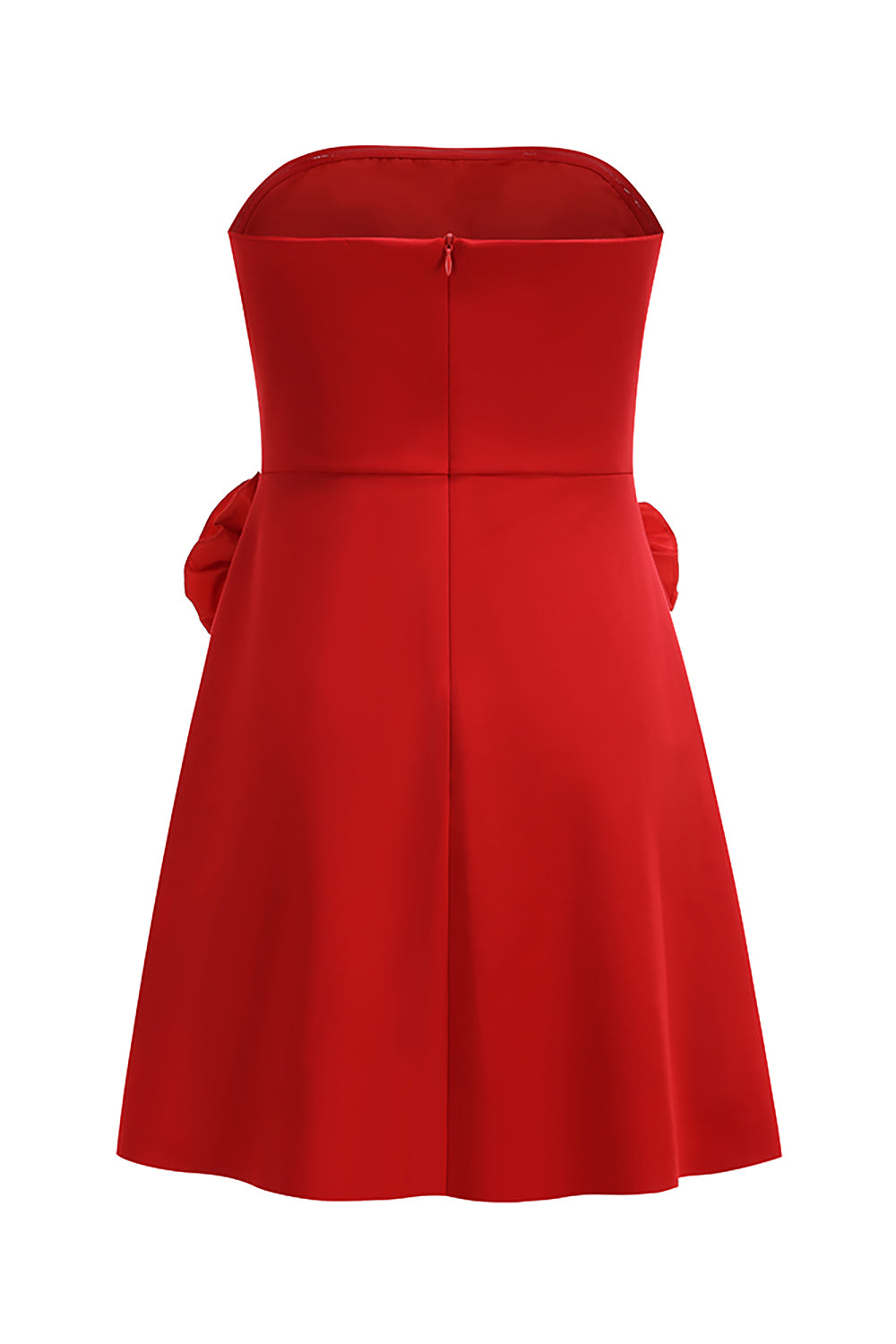 Bandeau Corsage Detail Mini Dress