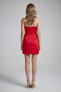 Bandeau Corsage Detail Mini Dress