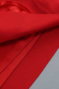 Bandeau Corsage Detail Mini Dress