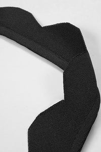 Halter Hollow Out Maxi Bandage Dress