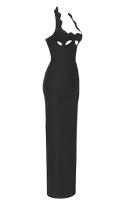 Halter Hollow Out Maxi Bandage Dress