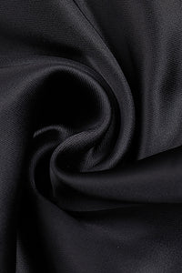 Black Strappy Lace Satin Corset Dress