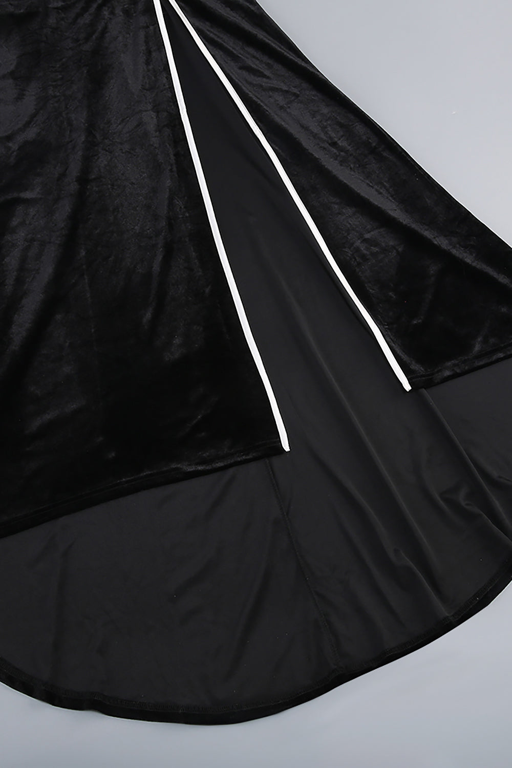 Bow Cascade Velvet Gown