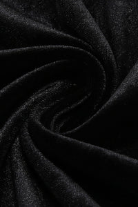 Bow Cascade Velvet Gown