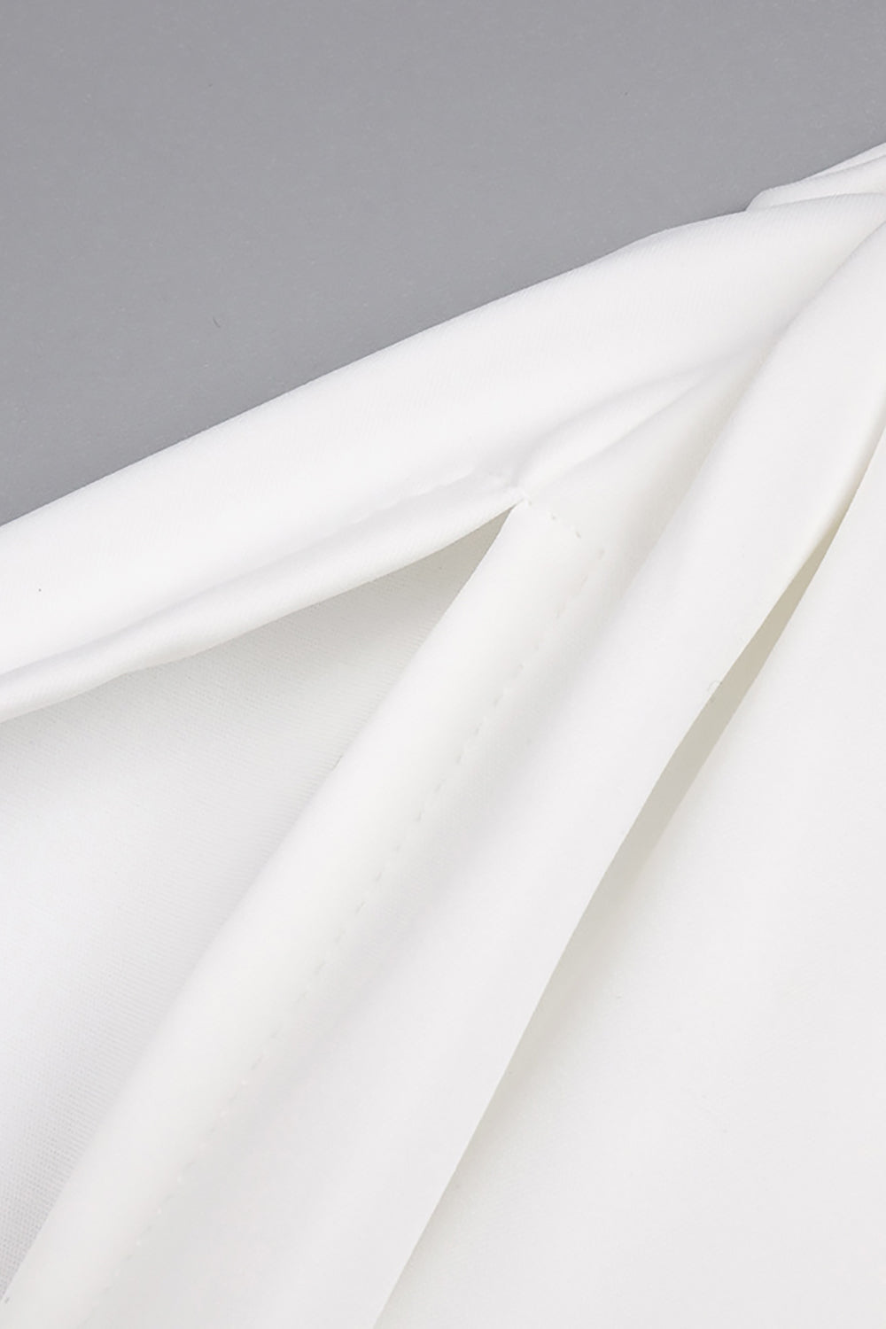 Brooch Long Sleeve Split Gown