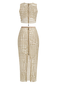 Champagne Crochet Two Piece