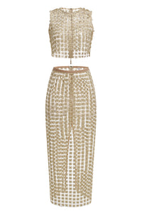 Champagne Crochet Two Piece