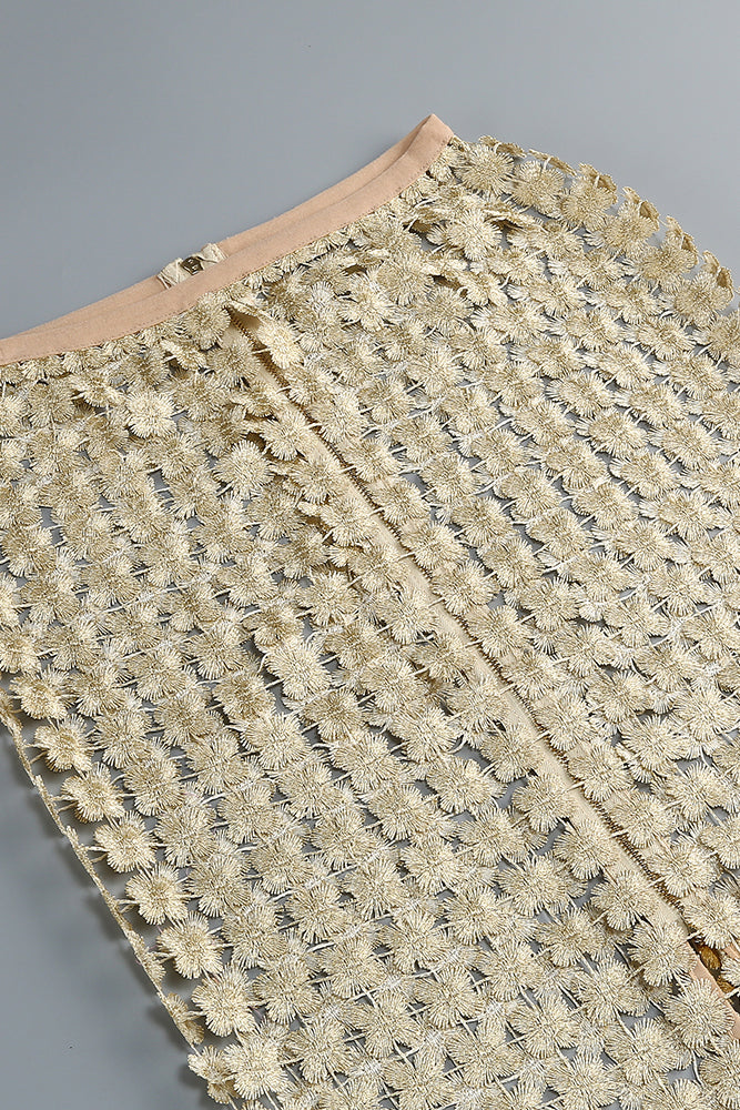 Champagne Crochet Two Piece