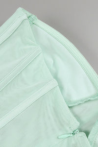 Chiffon Scarf Crepe Gown