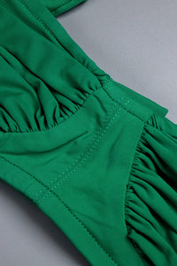 Contour Bust Wide Strap Fringe Skirt Set