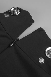 Coperni Snap-embellished Spandex Gown