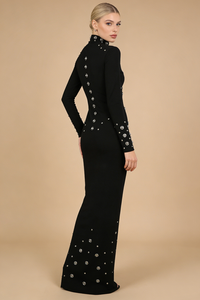 Coperni Snap-embellished Spandex Gown