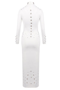 Coperni Snap-embellished Spandex Gown