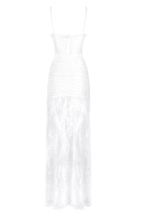 Corset Detailing Lace Long Dress