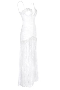 Corset Detailing Lace Long Dress