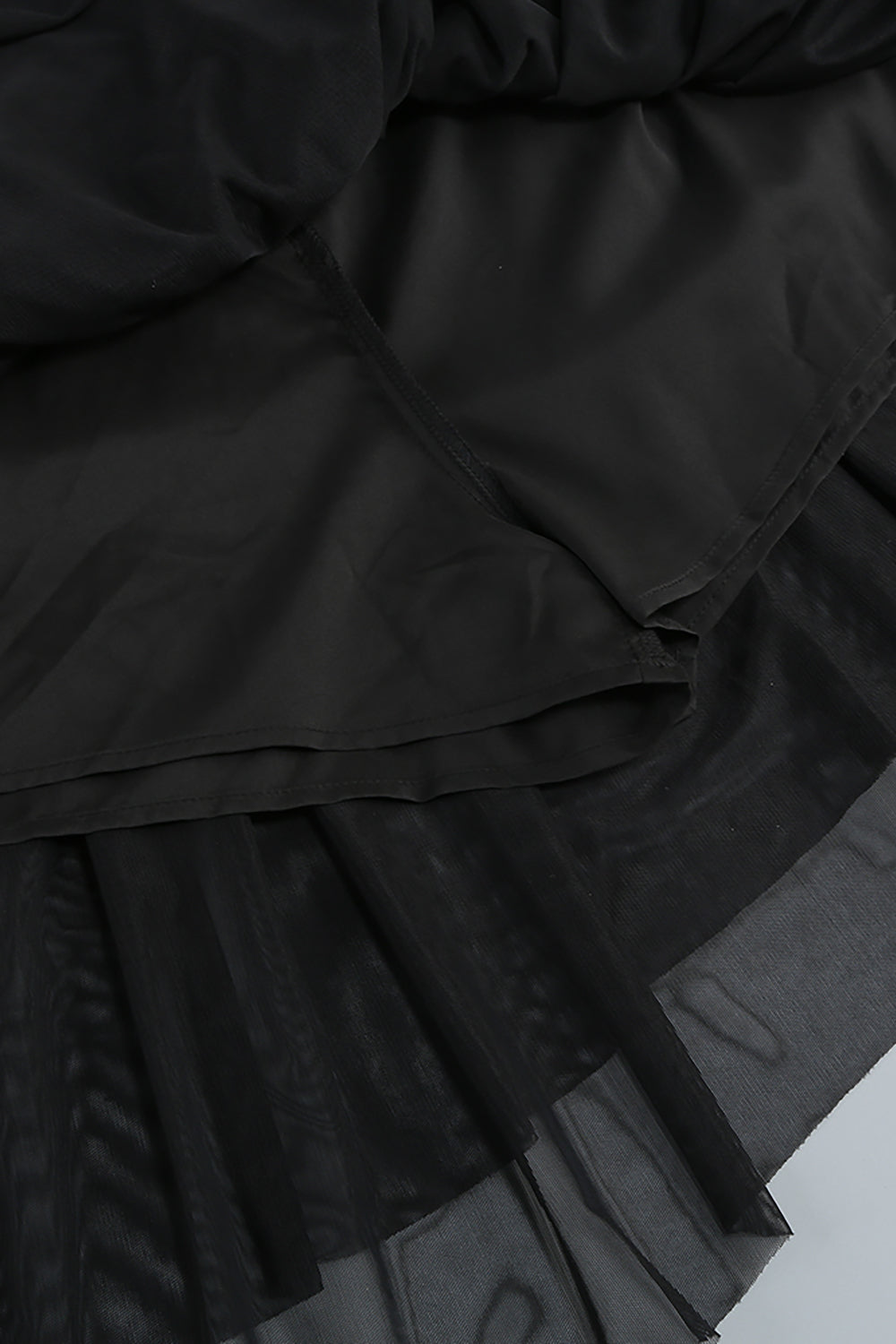 Corset Top & Irregular Mesh Skirt