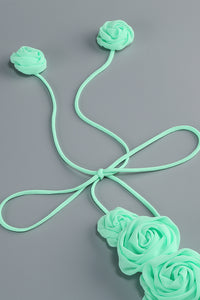 Cowl Neck Flower Maxi Dress