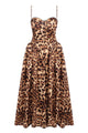 Crush Leopard A-line Midi Dress