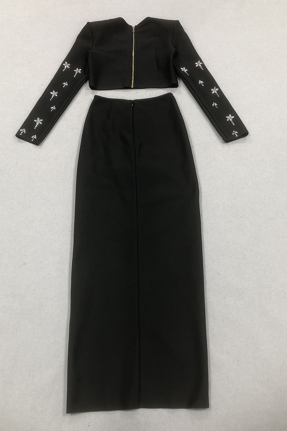 Crystal-embellished Crepe Two Piece