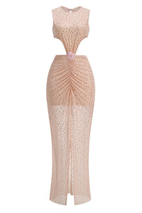 Crystal-embellished Cut Out Gown