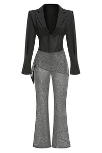 Crystal-embellished Suit