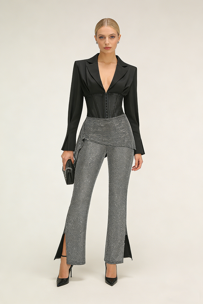 Crystal-embellished Suit