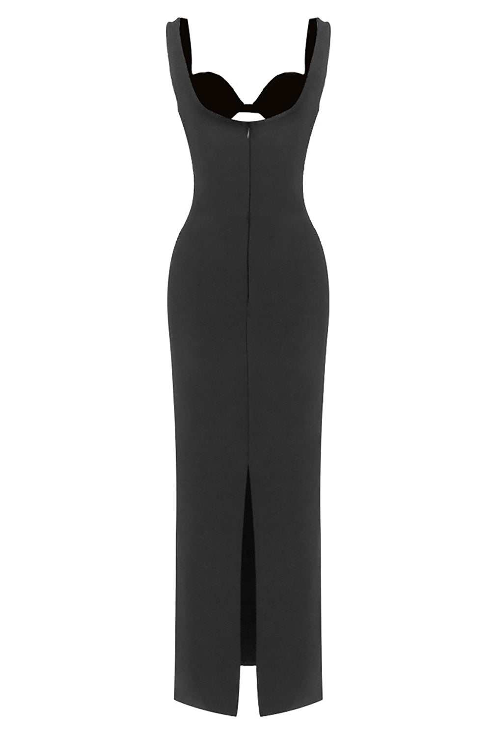 Crystal Sequin Cut Out Maxi Dress