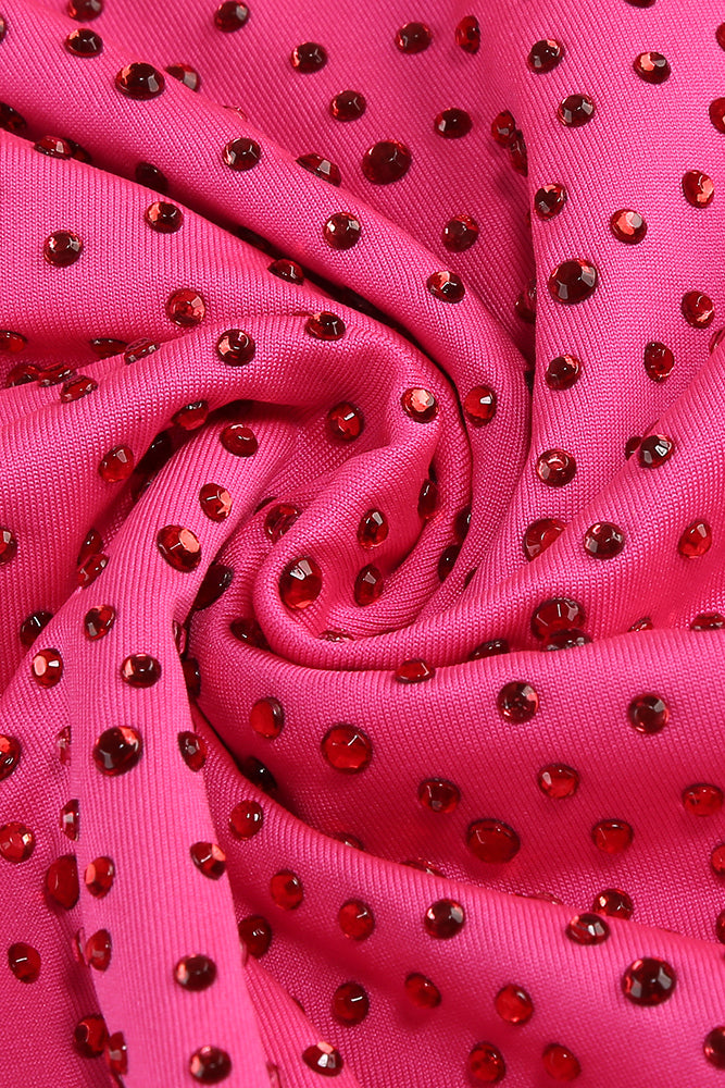 Crystal Embellished Cutout Maxi Dress