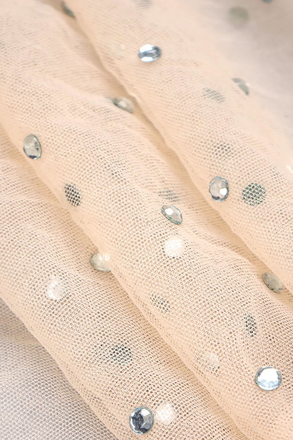 Crystal Embellished Mesh Bandage Dress