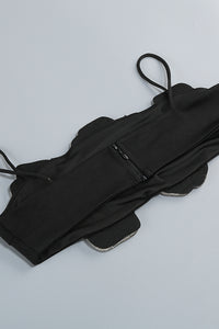 Crystal Embellished Top Asymmetrical Maxi Skirt