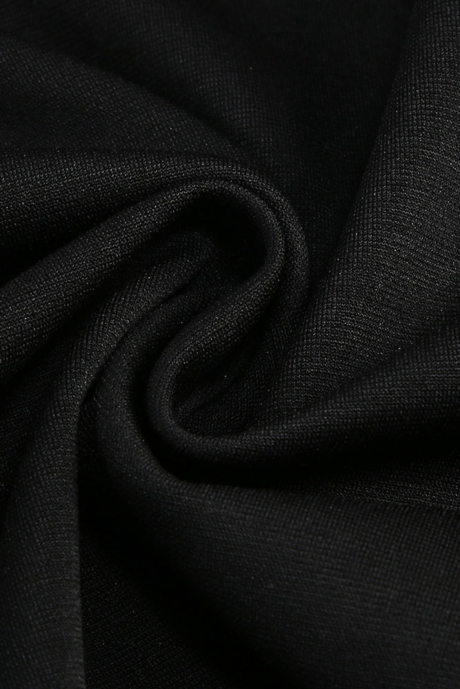 Crystal Embellished Top Asymmetrical Maxi Skirt