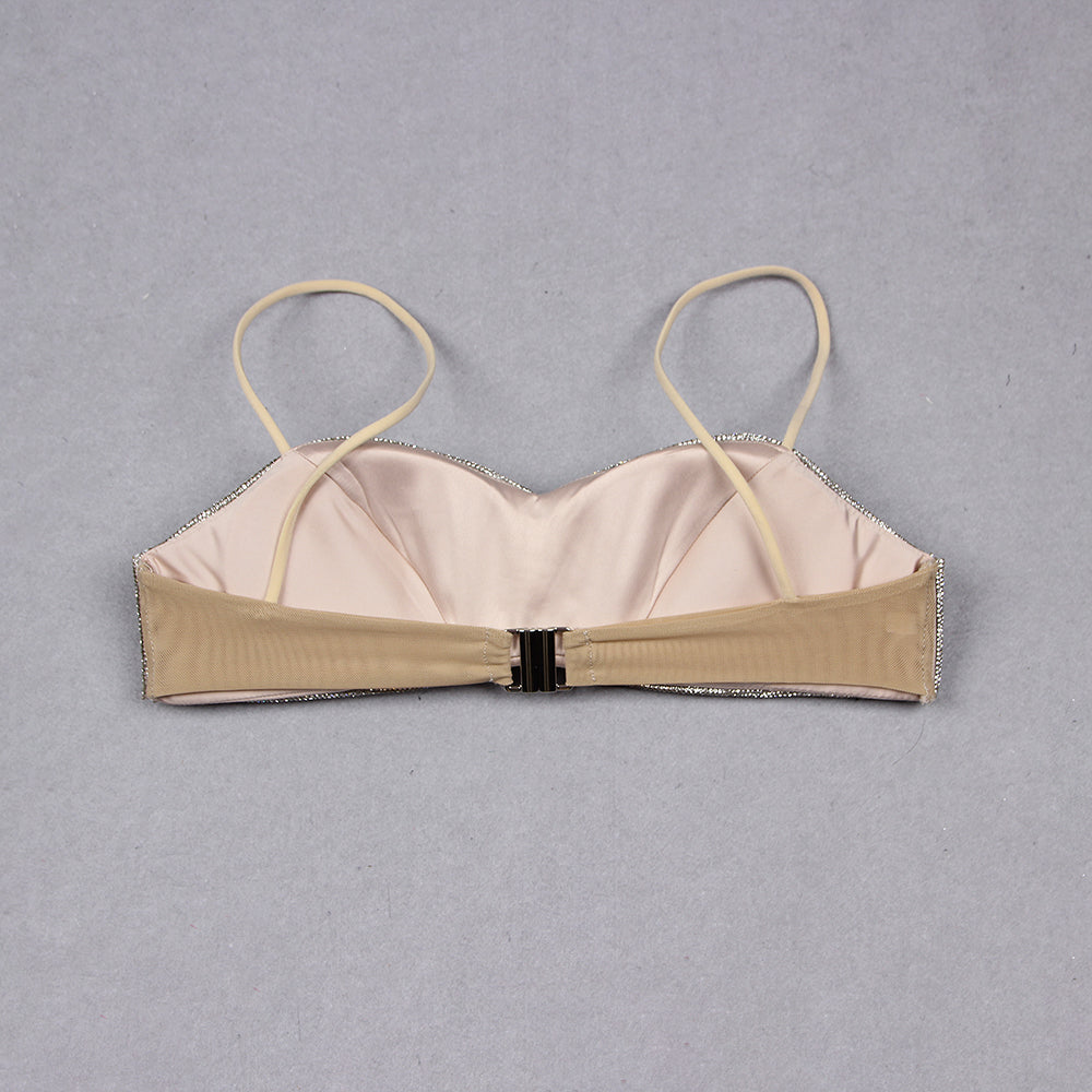 Soutiens-gorge bandeau ornés de cristaux