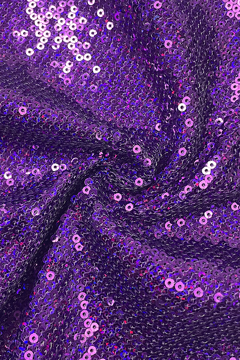 Combinaison violette à sequins et bretelles en cristal