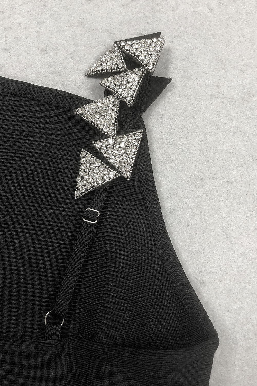 Crystal Triangle Embellished Gown