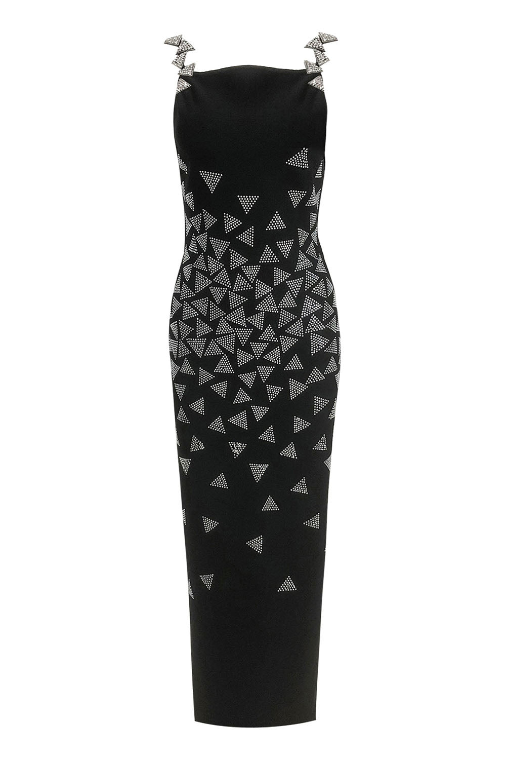 Crystal Triangle Embellished Gown