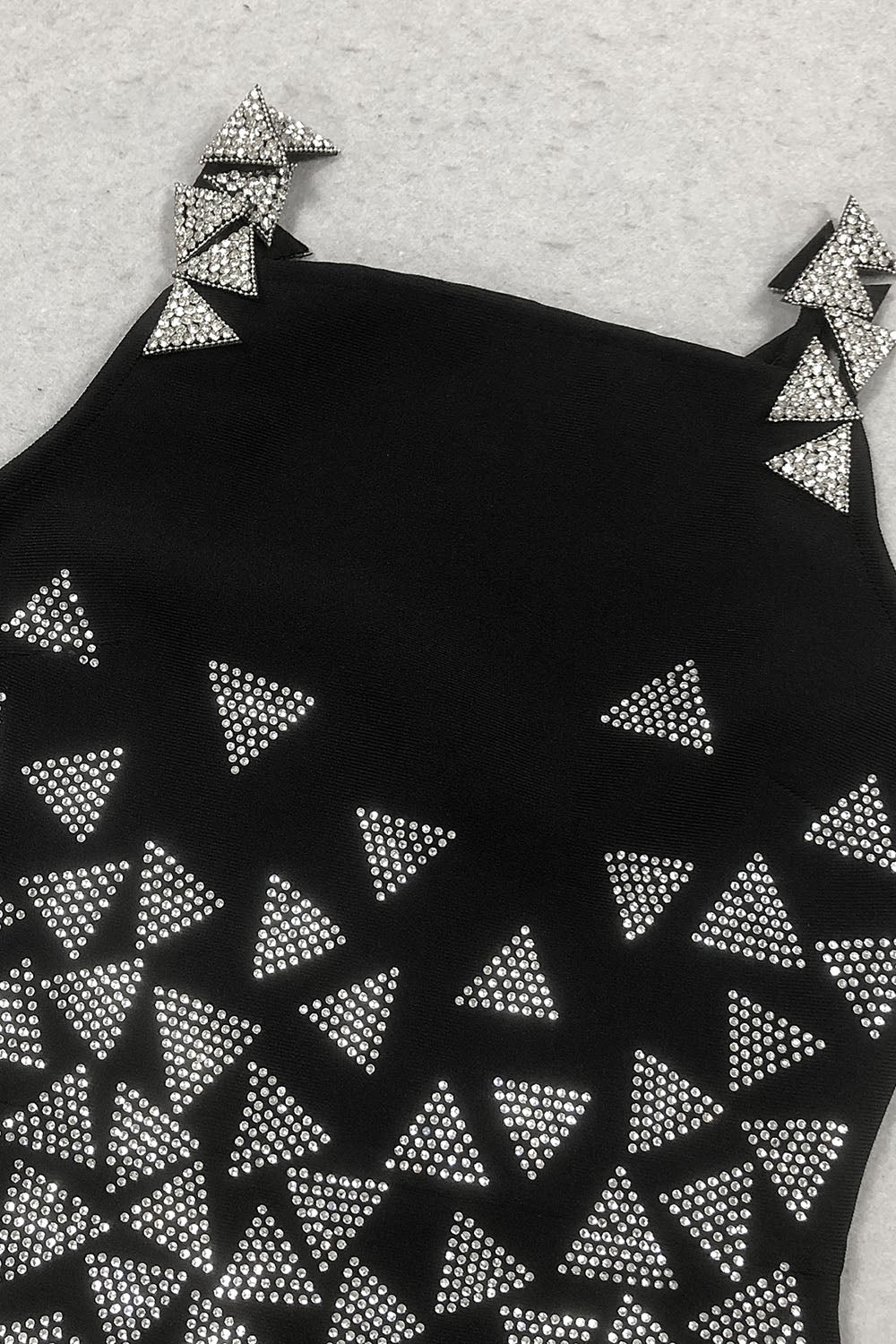 Crystal Triangle Embellished Gown