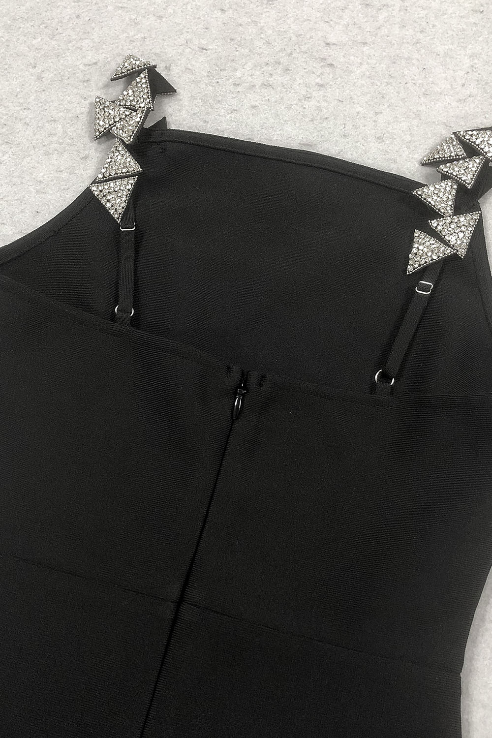 Crystal Triangle Embellished Gown