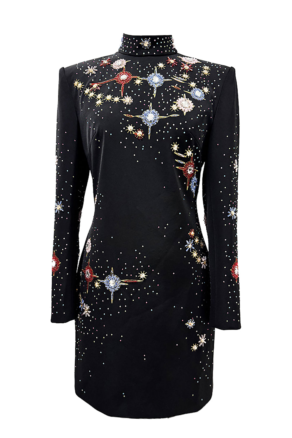 constellation mini dress Crystal Embellished Constellation Mini Dress – CHICIDA
