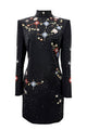 Crystal Embellished Constellation Mini Dress