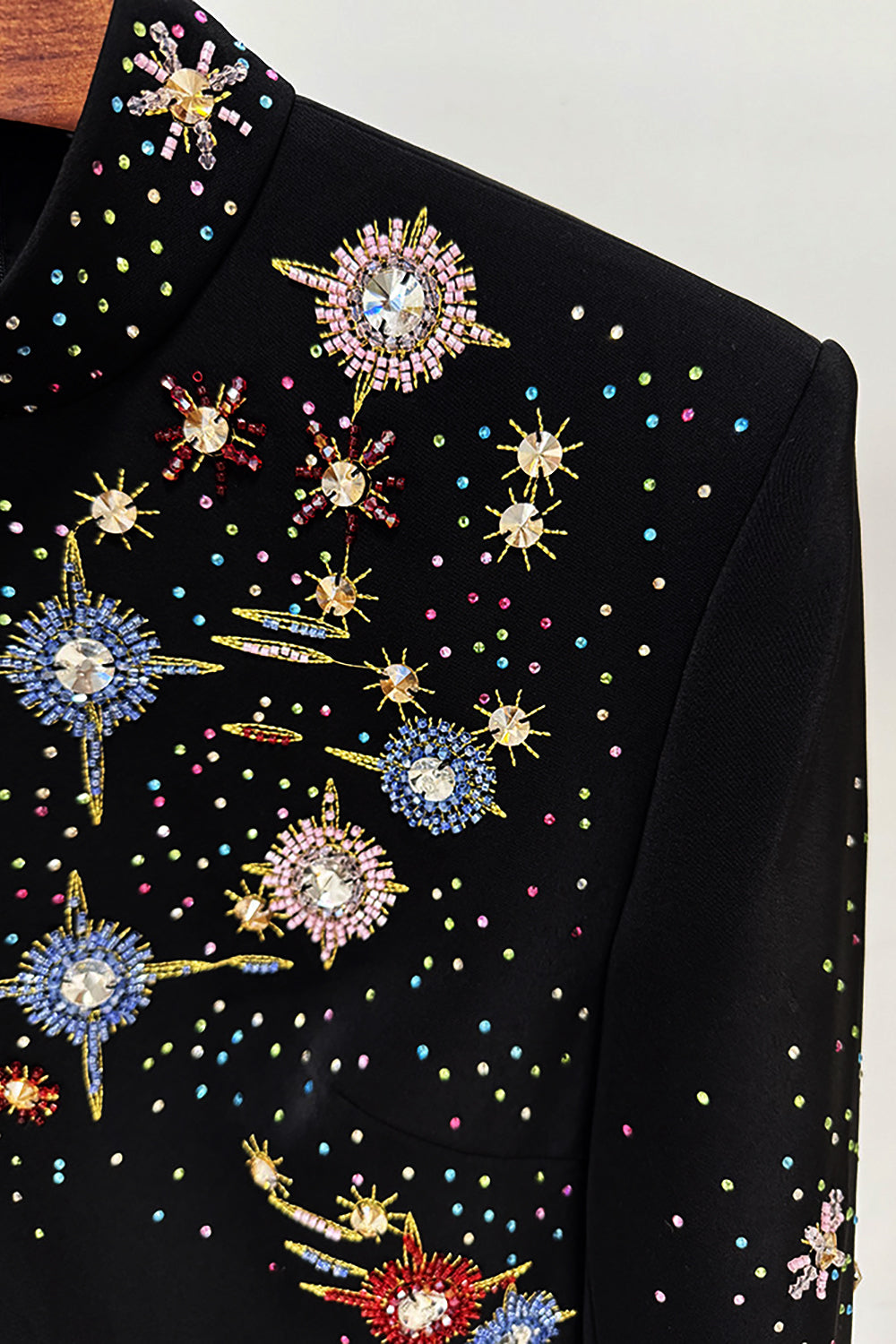 Crystal Embellished Constellation Mini Dress CHICIDA Crystal Embellished Constellation Mini Dress CHICIDA
